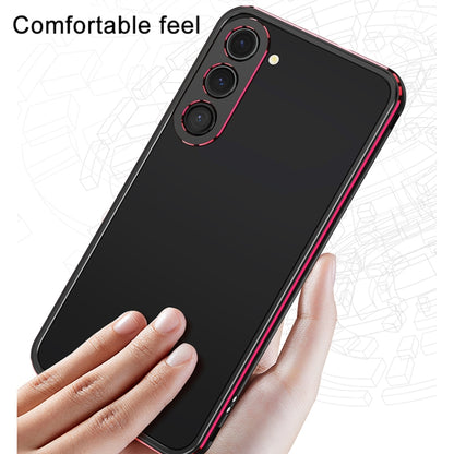 For Samsung Galaxy S23 FE 5G Aurora Series Lens Protector + Metal Frame Phone Case(Silver) - Galaxy S23 FE 5G Cases by buy2fix | Online Shopping UK | buy2fix