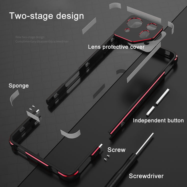 For ASUS ROG Phone 8 Lens Protector + Metal Frame Phone Case(Silver) - ASUS Cases by buy2fix | Online Shopping UK | buy2fix