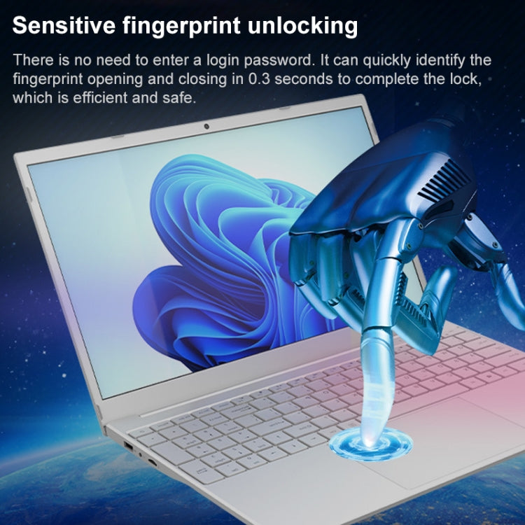 V8 15.6 inch Ultrathin Laptop, 16GB+2TB, Windows 10 Intel Processor N95 Quad Core(Silver) - Others by buy2fix | Online Shopping UK | buy2fix