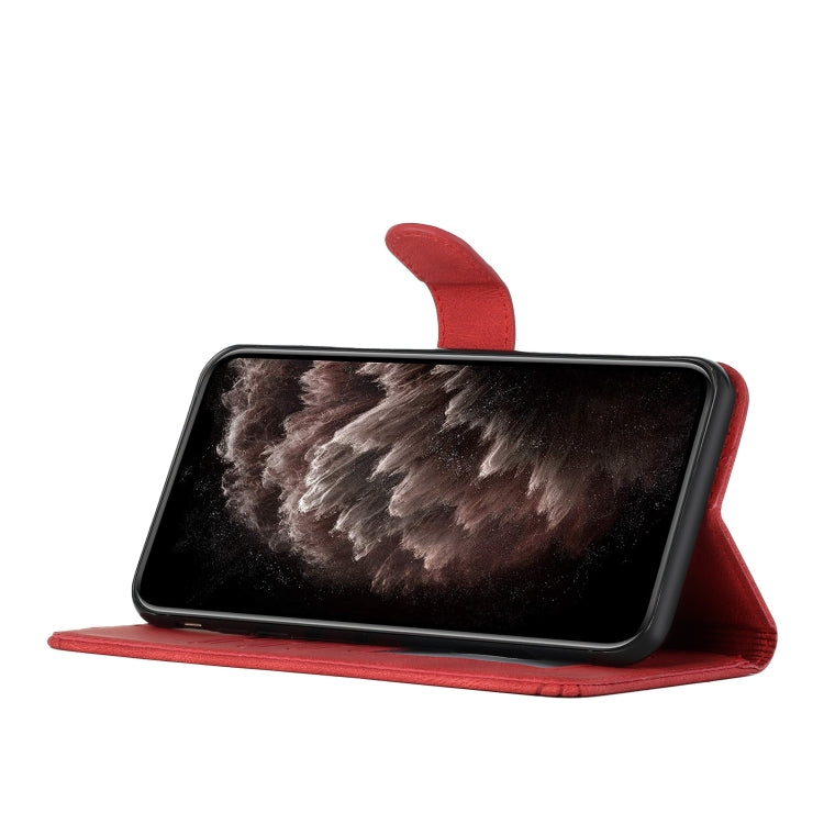 For Tecno Spark Go 2024 Cubic Skin Feel Flip Leather Phone Case(Red) by buy2fix
