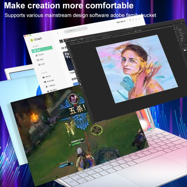 V8 15.6 inch Ultrathin Laptop, 16GB+128GB, Windows 11 Intel Jasper Lake N5095 Quad Core(Rose Gold) - Others by buy2fix | Online Shopping UK | buy2fix