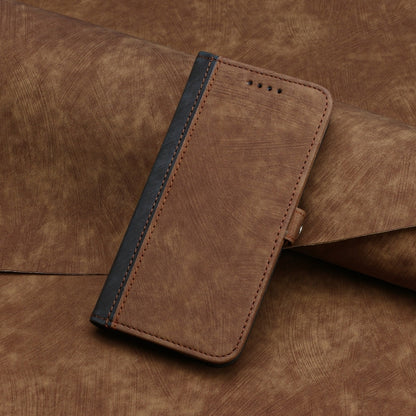 For Tecno Spark Go 2024 Side Buckle Double Fold Hand Strap Leather Phone Case(Brown) by buy2fix