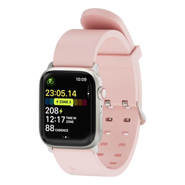 For Apple Watch Ultra 49mm Luminous Colorful Light Silicone Watch Band(Pink) by buy2fix