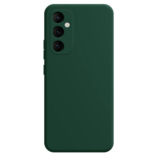 For Samsung Galaxy A35 Imitation Liquid Silicone Phone Case(Dark Green)