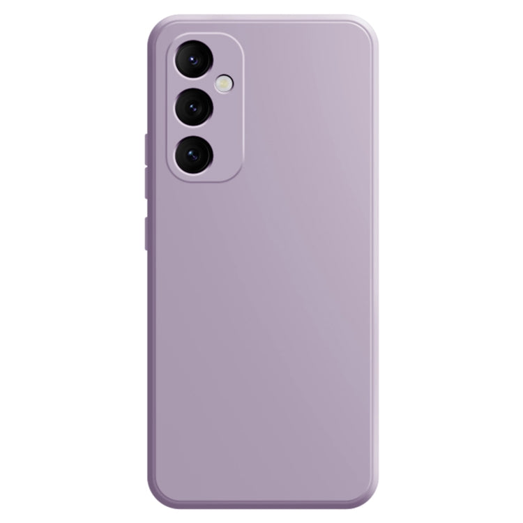 For Samsung Galaxy A55 Imitation Liquid Silicone Phone Case(Light Purple) by buy2fix