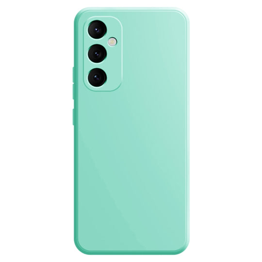 For Samsung Galaxy S24 5G Imitation Liquid Silicone Phone Case(Light Cyan)