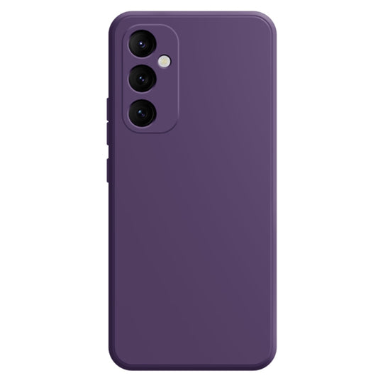 For Samsung Galaxy S24+ 5G Imitation Liquid Silicone Phone Case(Dark Purple)