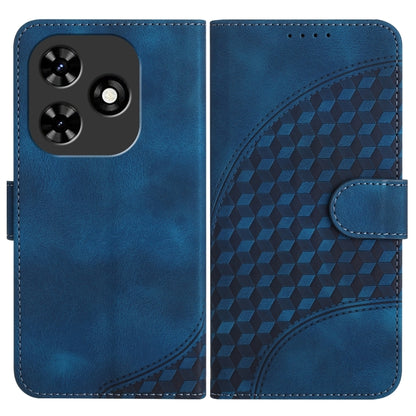 For Tecno Spark Go 2024 Elephant Head Embossed Phone Leather Case with Lanyard(Royal Blue) by buy2fix