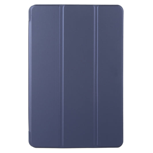 For Lenovo Tab M11/ Xiaoxin Pad 11 2024 Tri-fold Silicone Leather Tablet Case(Dark Blue) - Lenovo by buy2fix | Online Shopping UK | buy2fix