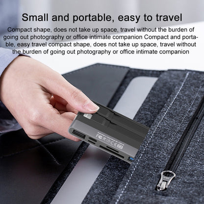 NK-1048HD 6 in 1 Multifunctional Docking Station(Black) by buy2fix