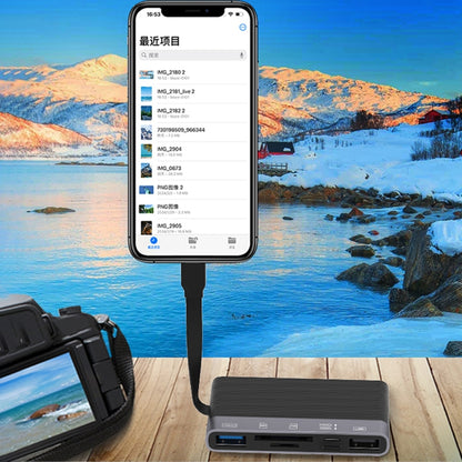 NK-1048HD 6 in 1 Multifunctional Docking Station(Black) by buy2fix