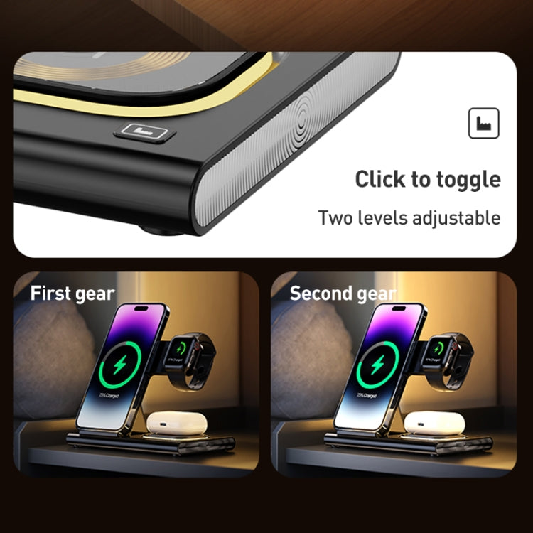 A80 3 in 1 15W Folding Wireless Charger(White) by buy2fix