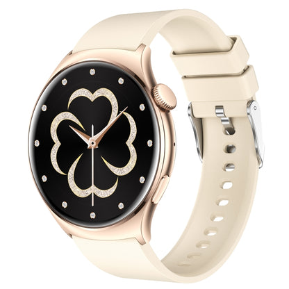 QX10 1.43 inch BT5.2 Smart Sport Watch, Support Sleep / Heart Rate / Blood Oxygen / Blood Pressure Health Monitor(Beige) by buy2fix