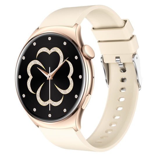 QX10 1.43 inch BT5.2 Smart Sport Watch, Support Sleep / Heart Rate / Blood Oxygen / Blood Pressure Health Monitor(Beige) by buy2fix