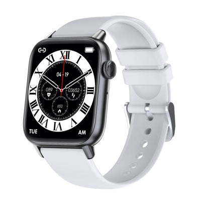 QS08 PRO 1.83 inch BT5.2 Smart Sport Watch, Support Sleep / Heart Rate / Blood Oxygen / Temperature / Blood Pressure Health Monitor(Black+White) by buy2fix