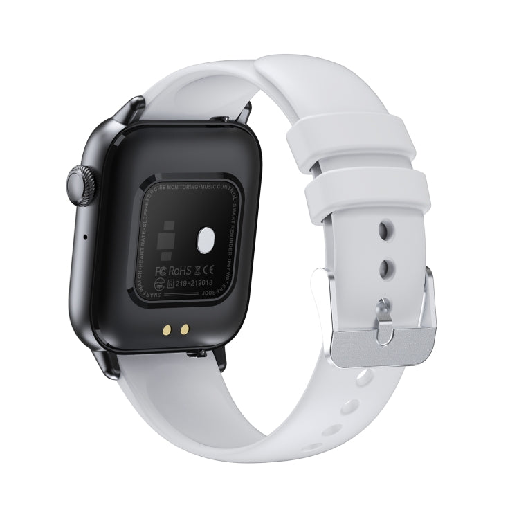 QS08 PRO 1.83 inch BT5.2 Smart Sport Watch, Support Sleep / Heart Rate / Blood Oxygen / Temperature / Blood Pressure Health Monitor(Black+White) by buy2fix