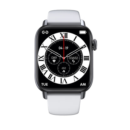 QS08 PRO 1.83 inch BT5.2 Smart Sport Watch, Support Sleep / Heart Rate / Blood Oxygen / Temperature / Blood Pressure Health Monitor(Black+White) by buy2fix