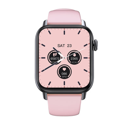 QS08 PRO 1.83 inch BT5.2 Smart Sport Watch, Support Sleep / Heart Rate / Blood Oxygen / Temperature / Blood Pressure Health Monitor(Black+Pink) by buy2fix