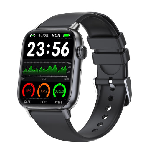 QS08 PRO 1.83 inch BT5.2 Smart Sport Watch, Support Sleep / Heart Rate / Blood Oxygen / Temperature / Blood Pressure Health Monitor(Black+Black) by buy2fix