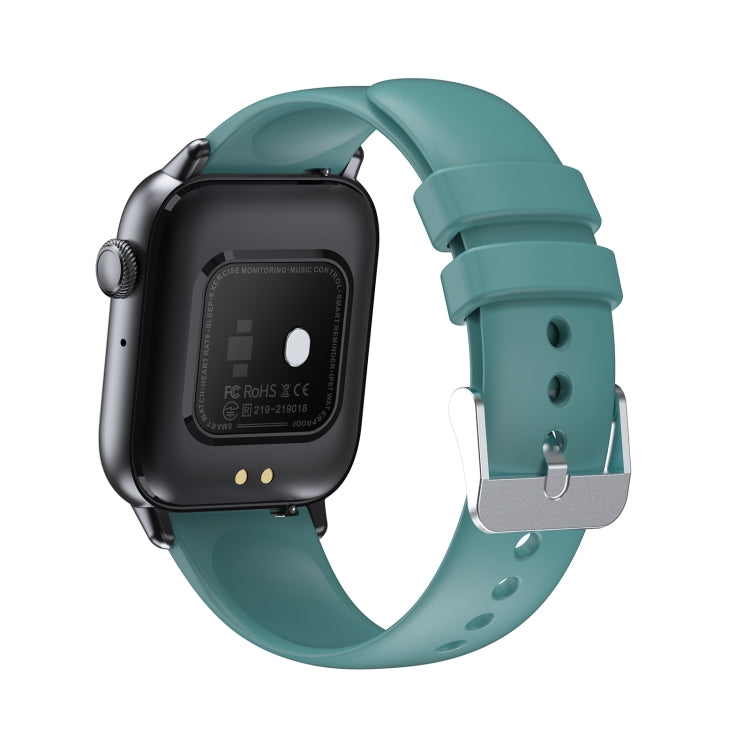 QS08 PRO 1.83 inch BT5.2 Smart Sport Watch, Support Sleep / Heart Rate / Blood Oxygen / Temperature / Blood Pressure Health Monitor(Black+Green) by buy2fix