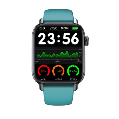 QS08 PRO 1.83 inch BT5.2 Smart Sport Watch, Support Sleep / Heart Rate / Blood Oxygen / Temperature / Blood Pressure Health Monitor(Black+Green) by buy2fix