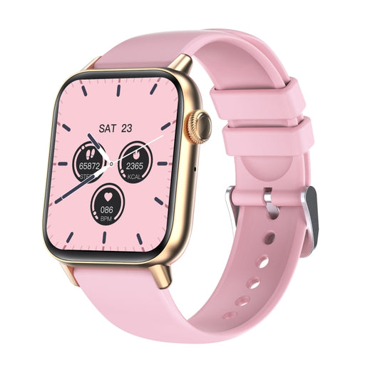 QS08 PRO 1.83 inch BT5.2 Smart Sport Watch, Support Sleep / Heart Rate / Blood Oxygen / Temperature / Blood Pressure Health Monitor(Gold+Pink) by buy2fix