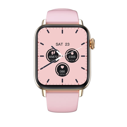 QS08 PRO 1.83 inch BT5.2 Smart Sport Watch, Support Sleep / Heart Rate / Blood Oxygen / Temperature / Blood Pressure Health Monitor(Gold+Pink) by buy2fix