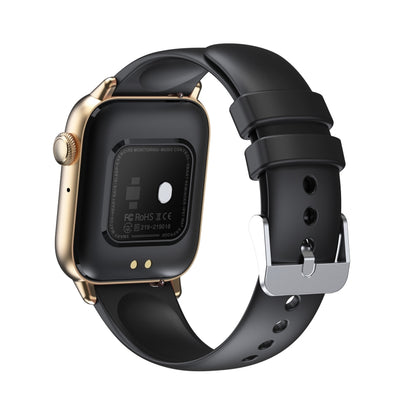 QS08 PRO 1.83 inch BT5.2 Smart Sport Watch, Support Sleep / Heart Rate / Blood Oxygen / Temperature / Blood Pressure Health Monitor(Gold+Black) by buy2fix