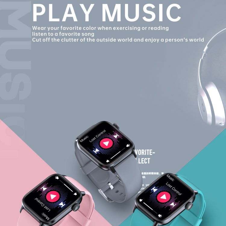 QS08 PRO 1.83 inch BT5.2 Smart Sport Watch, Support Sleep / Heart Rate / Blood Oxygen / Temperature / Blood Pressure Health Monitor(Black+Green) by buy2fix