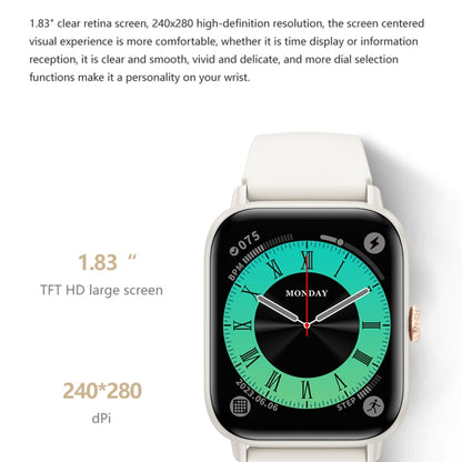 QS13 1.83 inch BT5.2 Smart Sport Watch, Support Bluetooth Call / Sleep / Blood Sugar / Blood Oxygen / Heart Rate / Blood Pressure Health Monitor(Pink) by buy2fix