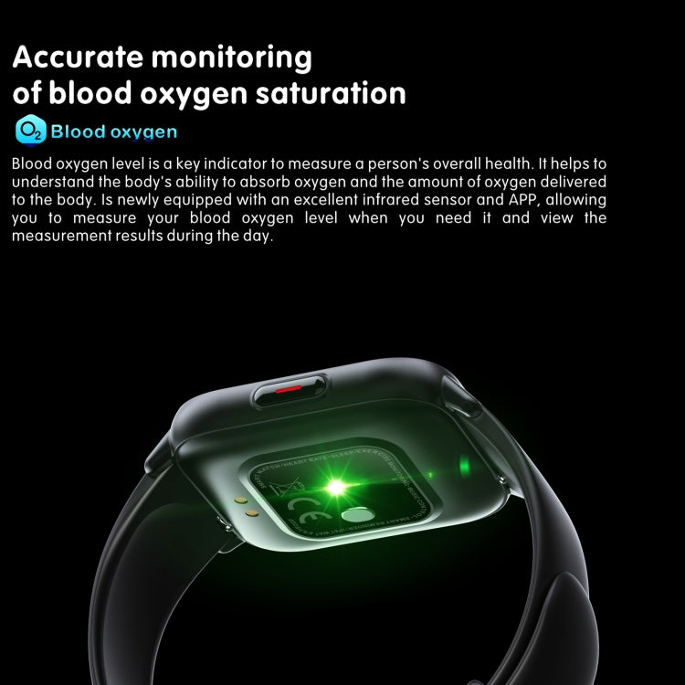 QS16 Pro 1.83 inch BT5.0 Smart Sport Watch, Support Bluetooth Call / Sleep / Blood Oxygen / Temperature / Heart Rate / Blood Pressure Health Monitor(Green) by buy2fix