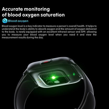 QS16 Pro 1.83 inch BT5.0 Smart Sport Watch, Support Bluetooth Call / Sleep / Blood Oxygen / Temperature / Heart Rate / Blood Pressure Health Monitor(Green) by buy2fix