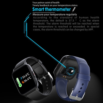 QS16 Pro 1.83 inch BT5.0 Smart Sport Watch, Support Bluetooth Call / Sleep / Blood Oxygen / Temperature / Heart Rate / Blood Pressure Health Monitor(Black) by buy2fix