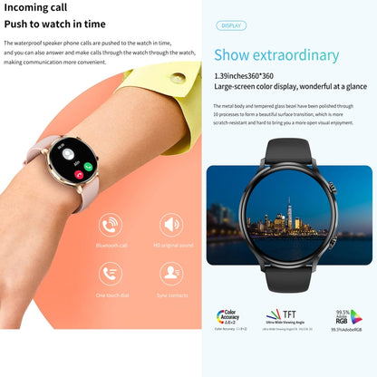 QS40 1.39 inch BT5.2 Smart Sport Watch, Support Bluetooth Call / Sleep / Blood Oxygen / Temperature / Heart Rate / Blood Pressure Health Monitor(Orange) by buy2fix