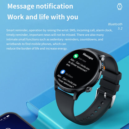 QS40 1.39 inch BT5.2 Smart Sport Watch, Support Bluetooth Call / Sleep / Blood Oxygen / Temperature / Heart Rate / Blood Pressure Health Monitor(Grey) by buy2fix