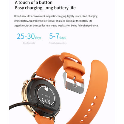 QS40 1.39 inch BT5.2 Smart Sport Watch, Support Bluetooth Call / Sleep / Blood Oxygen / Temperature / Heart Rate / Blood Pressure Health Monitor(Orange) by buy2fix