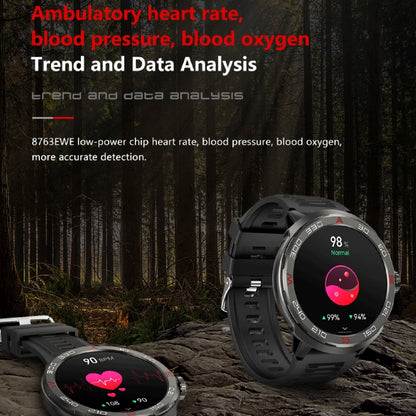 QS90 1.39 inch BT5.0 Smart Sport Watch, Support Bluetooth Call / Sleep / Blood Oxygen / Temperature / Heart Rate / Blood Pressure Health Monitor / Water Reminder(Black) by buy2fix