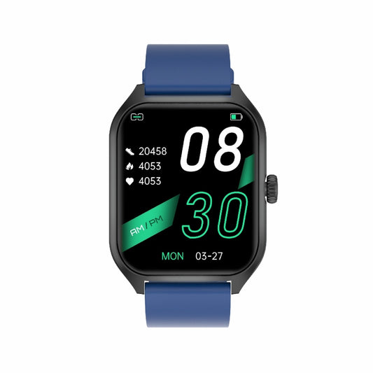 Qx5 1.96 inch BT5.2 Smart Sport Watch, Support Bluetooth Call / Sleep / Blood Oxygen / Temperature / Heart Rate / Blood Pressure Health Monitor(Blue) by buy2fix