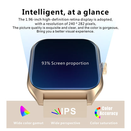 Qx5 1.96 inch BT5.2 Smart Sport Watch, Support Bluetooth Call / Sleep / Blood Oxygen / Temperature / Heart Rate / Blood Pressure Health Monitor(Beige) by buy2fix