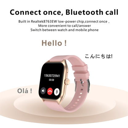 Qx5 1.96 inch BT5.2 Smart Sport Watch, Support Bluetooth Call / Sleep / Blood Oxygen / Temperature / Heart Rate / Blood Pressure Health Monitor(Pink) by buy2fix