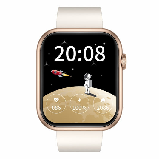 QX7 Pro 2.0 inch BT5.2 Smart Sport Watch, Support Bluetooth Call / Sleep / Blood Sugar / Blood Oxygen / Temperature / Heart Rate / Blood Pressure Health Monitor(Beige) by buy2fix