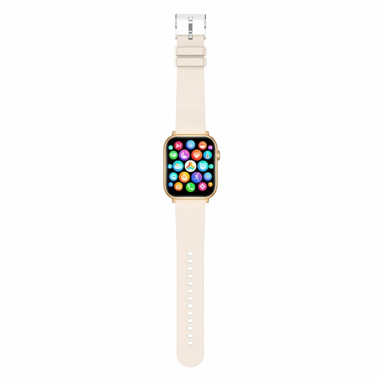 QX9 1.96 inch BT5.2 Smart Sport Watch, Support Bluetooth Call / Sleep / Blood Oxygen / Heart Rate / Blood Pressure Health Monitor(Beige) by buy2fix