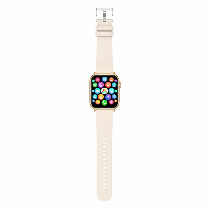 QX9 1.96 inch BT5.2 Smart Sport Watch, Support Bluetooth Call / Sleep / Blood Oxygen / Heart Rate / Blood Pressure Health Monitor(Beige) by buy2fix