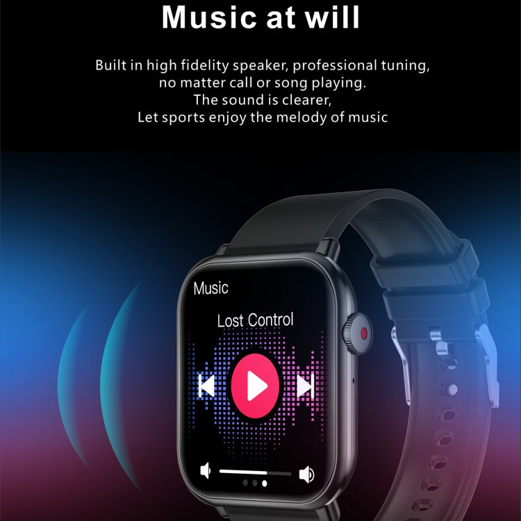 QX9 1.96 inch BT5.2 Smart Sport Watch, Support Bluetooth Call / Sleep / Blood Oxygen / Heart Rate / Blood Pressure Health Monitor(Blue) by buy2fix