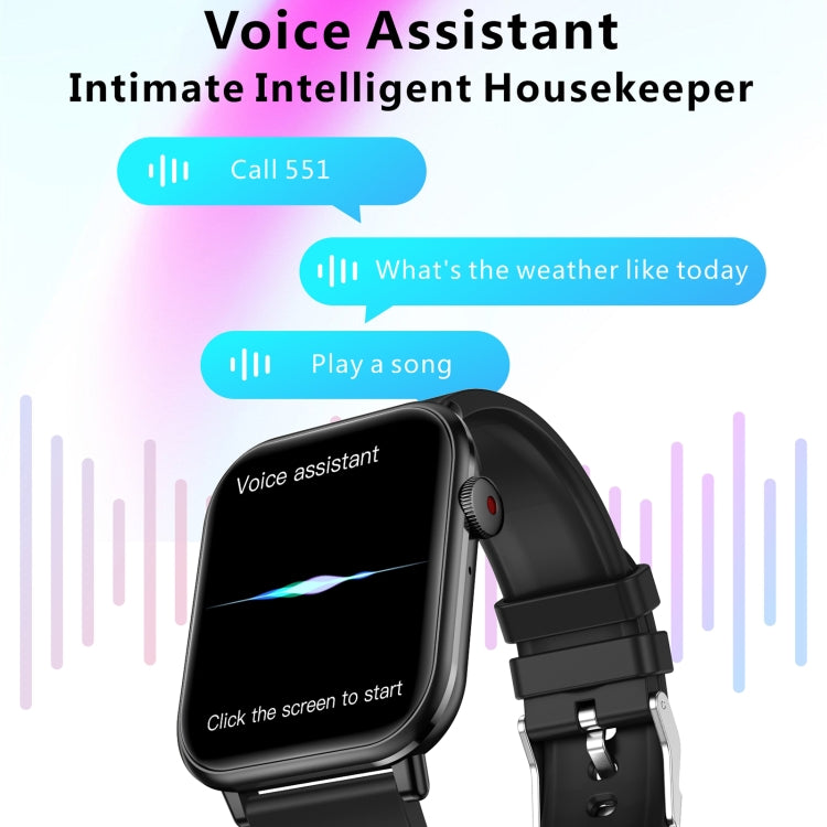 QX9 1.96 inch BT5.2 Smart Sport Watch, Support Bluetooth Call / Sleep / Blood Oxygen / Heart Rate / Blood Pressure Health Monitor(Blue) by buy2fix