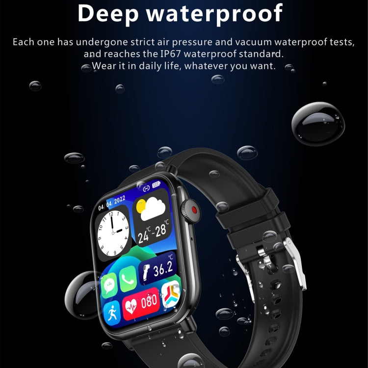 QX9 1.96 inch BT5.2 Smart Sport Watch, Support Bluetooth Call / Sleep / Blood Oxygen / Heart Rate / Blood Pressure Health Monitor(Blue) by buy2fix