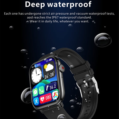 QX9 1.96 inch BT5.2 Smart Sport Watch, Support Bluetooth Call / Sleep / Blood Oxygen / Heart Rate / Blood Pressure Health Monitor(Blue) by buy2fix