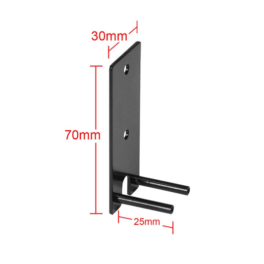 For Bose LifeStyle 650 Rear Surround Speaker Metal Wall-mounted Bracket(Black) - Speaker Bracket by buy2fix | Online Shopping UK | buy2fix