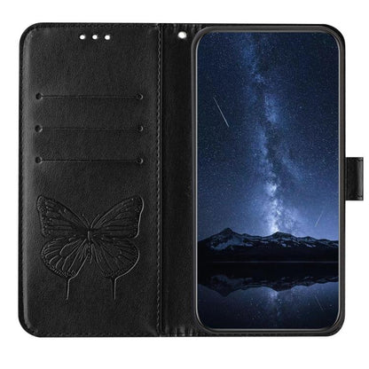 For Google Pixel 10 / 10 Pro+ Embossed Butterfly Leather Phone Case(Black) - Google Cases by buy2fix | Online Shopping UK | buy2fix