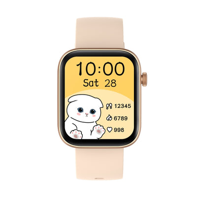 P43 1.8 inch TFT Screen Bluetooth Smart Watch, Support Heart Rate Monitoring & 100+ Sports Modes(Gold) by buy2fix